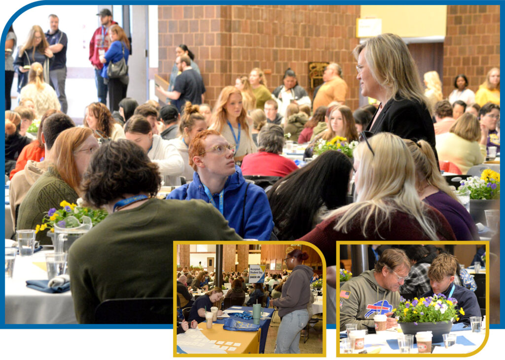 picture of students at Accepted student day